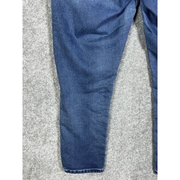 Seven7 Skinny Easy Fit Jeans Womens Size 12 Stretch Distressed Blue Denim - Picture 11 of 16